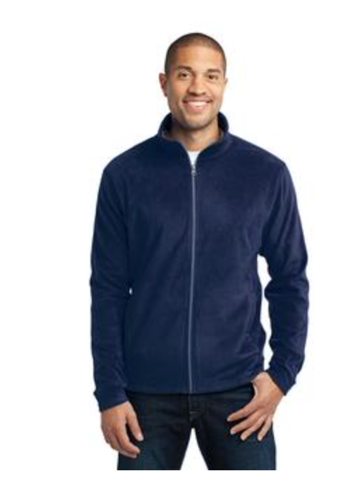 Men's Port Authority Micro-fleece Jacket in Navy Blue Main Image